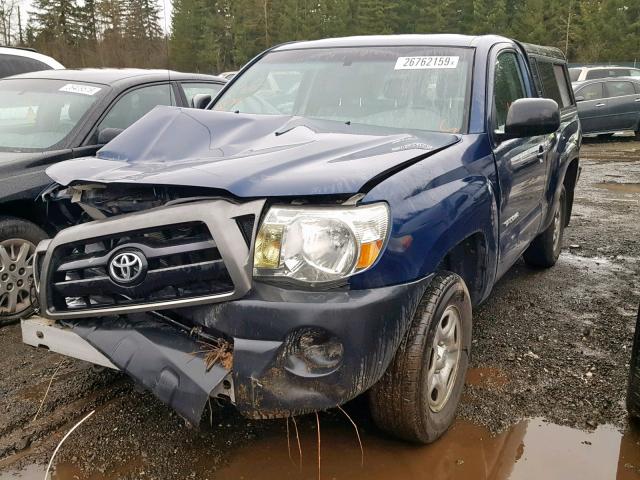 5TENX22N18Z554861 - 2008 TOYOTA TACOMA BLUE photo 2