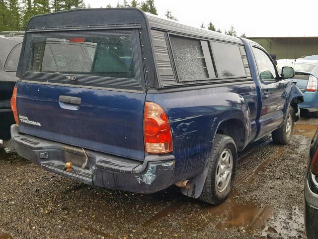 5TENX22N18Z554861 - 2008 TOYOTA TACOMA BLUE photo 4