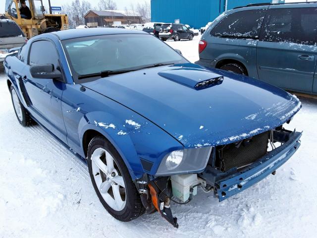 1ZVFT82H475202708 - 2007 FORD MUSTANG GT BLUE photo 1