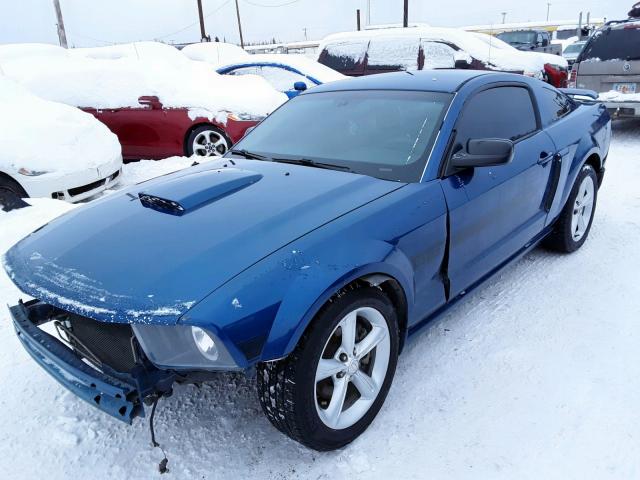 1ZVFT82H475202708 - 2007 FORD MUSTANG GT BLUE photo 2