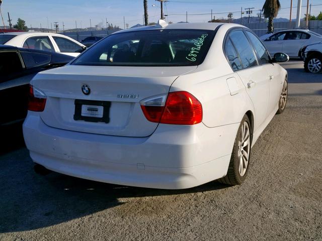 WBAVC53538FZ86325 - 2008 BMW 328 I SULE WHITE photo 4