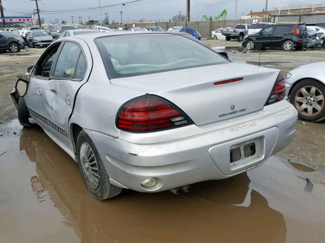 1G2NE52F65M160796 - 2005 PONTIAC GRAND AM S SILVER photo 3