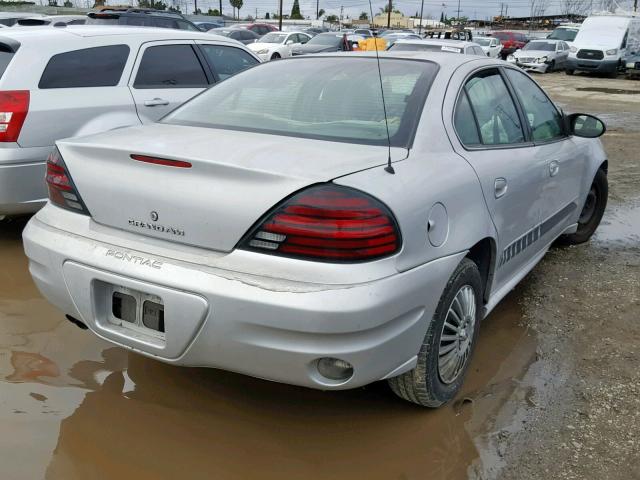 1G2NE52F65M160796 - 2005 PONTIAC GRAND AM S SILVER photo 4