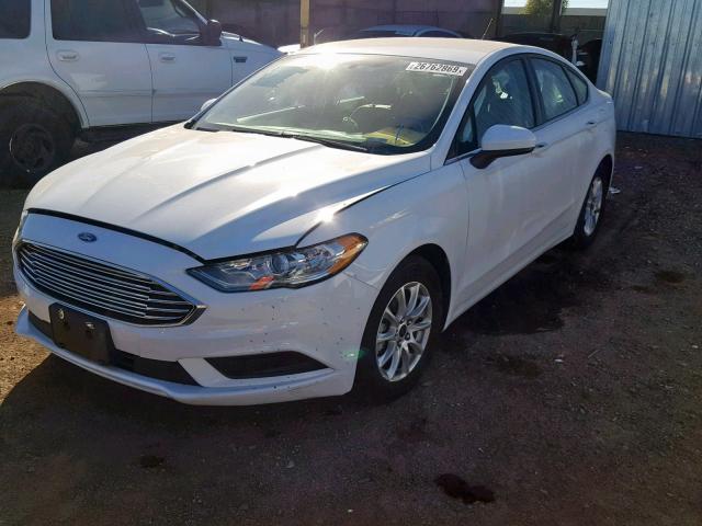 3FA6P0G78HR288750 - 2017 FORD FUSION S WHITE photo 2