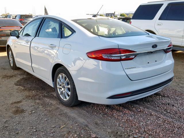 3FA6P0G78HR288750 - 2017 FORD FUSION S WHITE photo 3