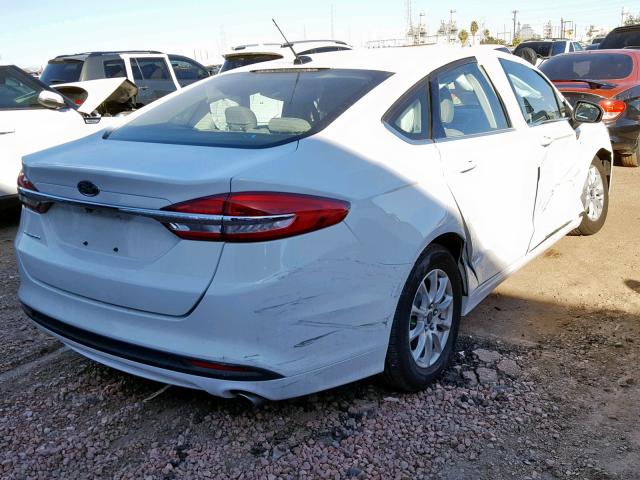 3FA6P0G78HR288750 - 2017 FORD FUSION S WHITE photo 4