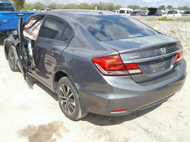 19XFB2F96DE007392 - 2013 HONDA CIVIC EXL GRAY photo 3