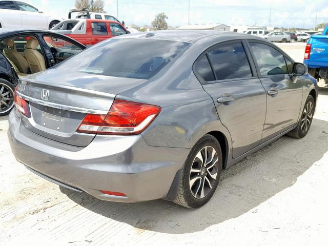 19XFB2F96DE007392 - 2013 HONDA CIVIC EXL GRAY photo 4