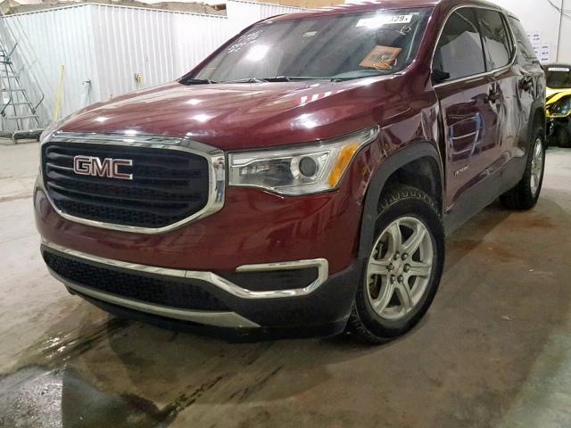 1GKKNKLA5HZ151390 - 2017 GMC ACADIA SLE MAROON photo 2