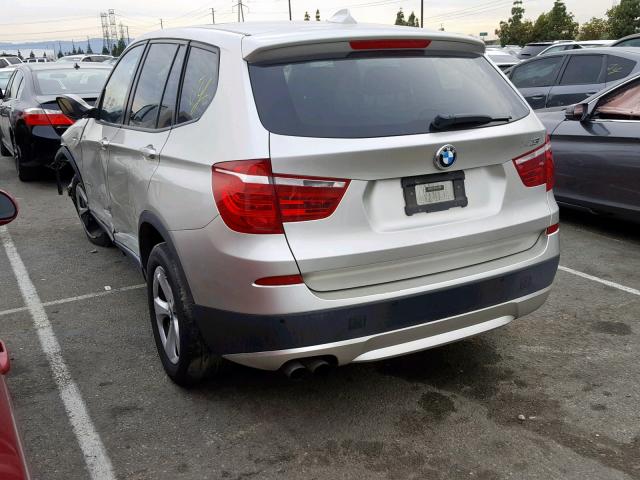 5UXWX5C50BLK59095 - 2011 BMW X3 XDRIVE2 BEIGE photo 3