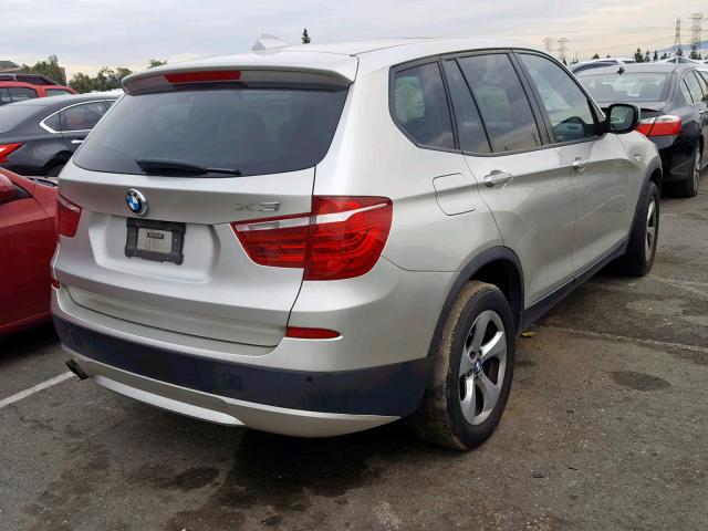 5UXWX5C50BLK59095 - 2011 BMW X3 XDRIVE2 BEIGE photo 4