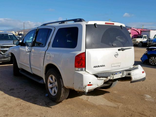 5N1AA0ND1FN615550 - 2015 NISSAN ARMADA SV WHITE photo 3