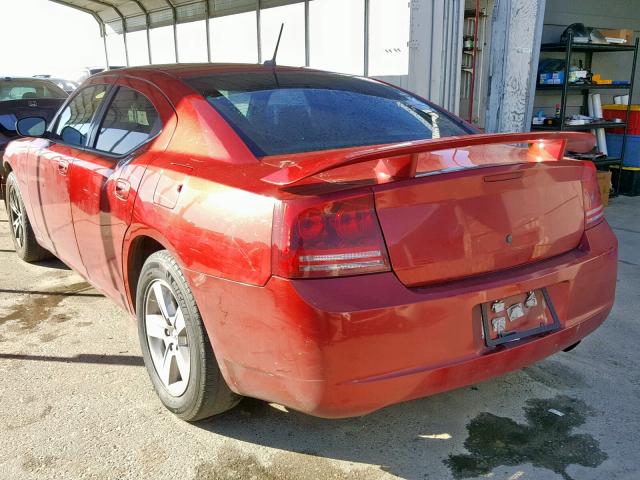 2B3KA33G98H232847 - 2008 DODGE CHARGER SX RED photo 3