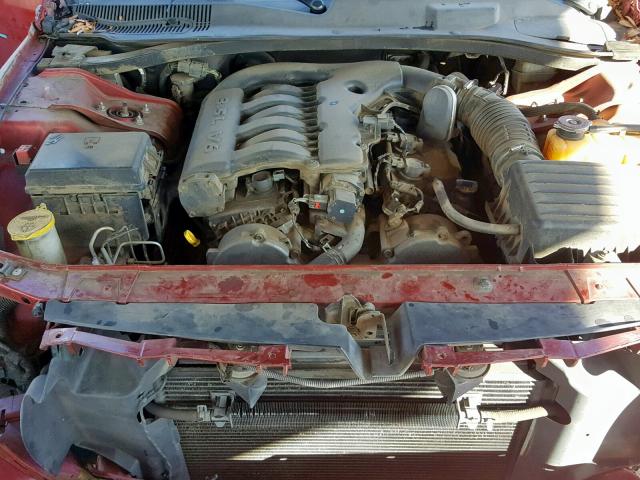 2B3KA33G98H232847 - 2008 DODGE CHARGER SX RED photo 7