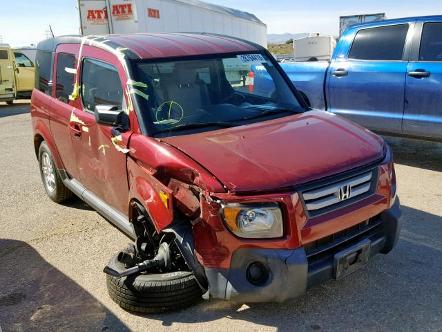 5J6YH187X7L013182 - 2007 HONDA ELEMENT EX RED photo 1