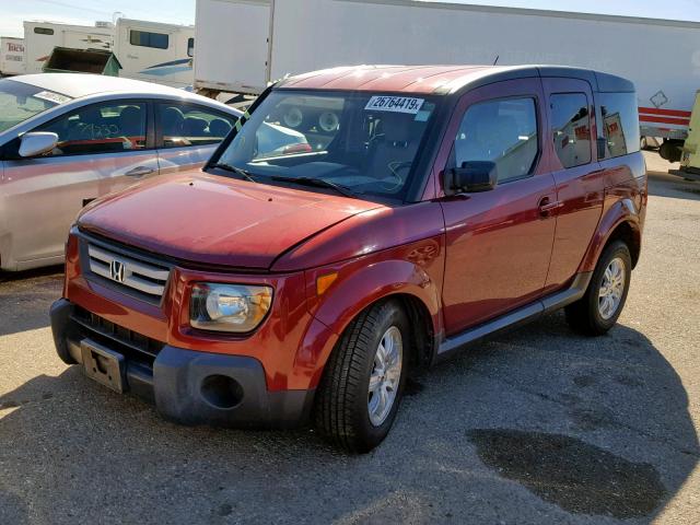 5J6YH187X7L013182 - 2007 HONDA ELEMENT EX RED photo 2