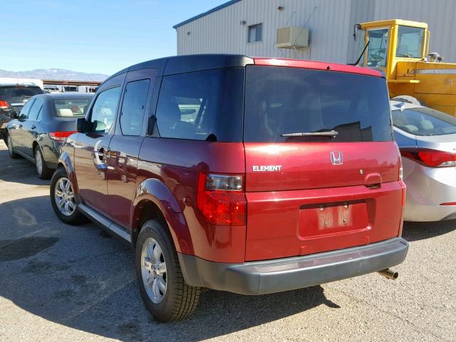 5J6YH187X7L013182 - 2007 HONDA ELEMENT EX RED photo 3