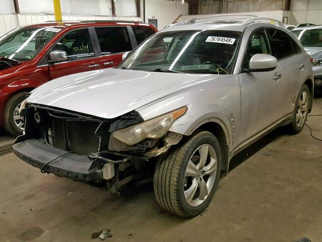 JNRAS18W89M154376 - 2009 INFINITI FX35 SILVER photo 2