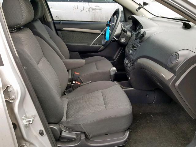 KL1TD56668B048989 - 2008 CHEVROLET AVEO BASE ვერცხლისფერი ფოტო 5