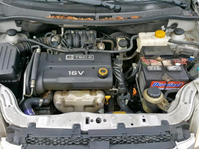 KL1TD56668B048989 - 2008 CHEVROLET AVEO BASE ვერცხლისფერი ფოტო 7