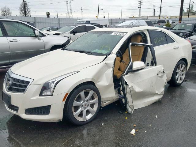 1G6AA5RX5E0108574 - 2014 CADILLAC ATS WHITE photo 2