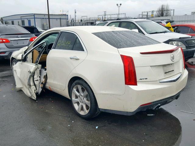 1G6AA5RX5E0108574 - 2014 CADILLAC ATS WHITE photo 3