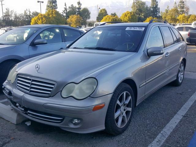 WDBRH61J65F626990 - 2005 MERCEDES-BENZ C 240 SPOR BEIGE photo 2