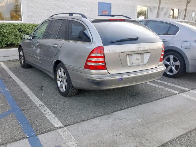 WDBRH61J65F626990 - 2005 MERCEDES-BENZ C 240 SPOR BEIGE photo 3