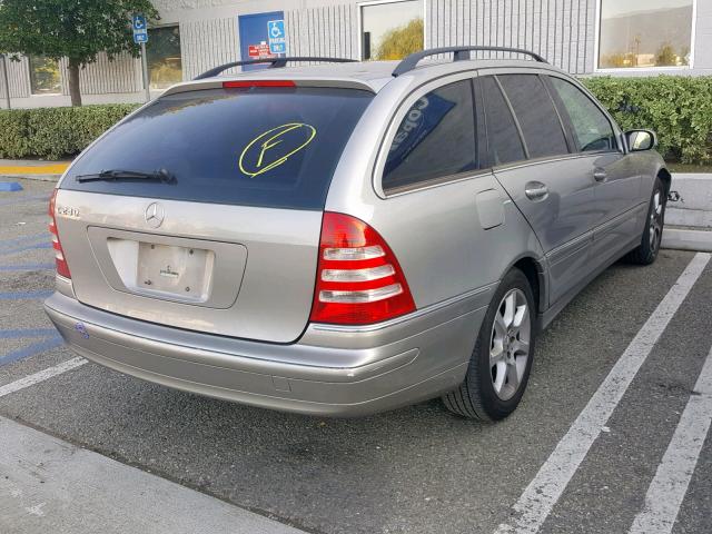 WDBRH61J65F626990 - 2005 MERCEDES-BENZ C 240 SPOR BEIGE photo 4