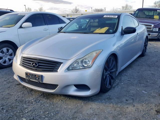 JNKCV64E18M100165 - 2008 INFINITI G37 BASE SILVER photo 2