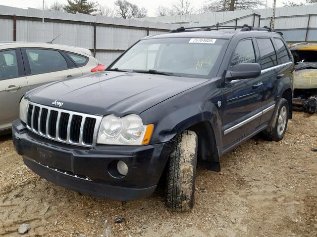 1J4HR58295C592865 - 2005 JEEP GRAND CHER BLACK photo 2