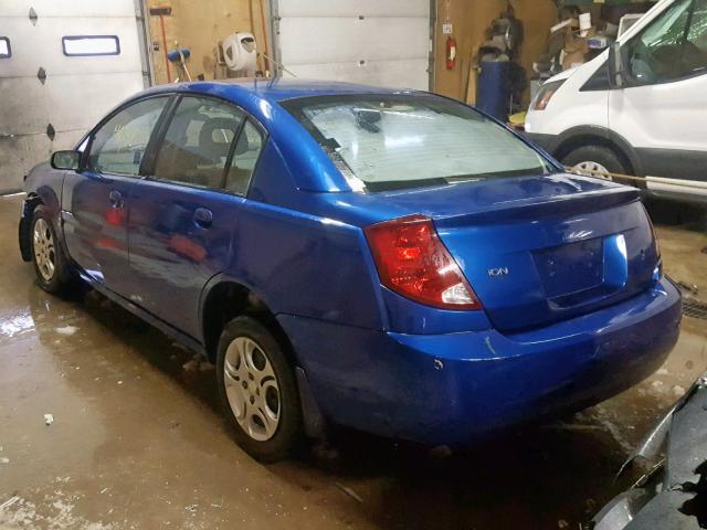 1G8AZ52F95Z127965 - 2005 SATURN ION LEVEL BLUE photo 3