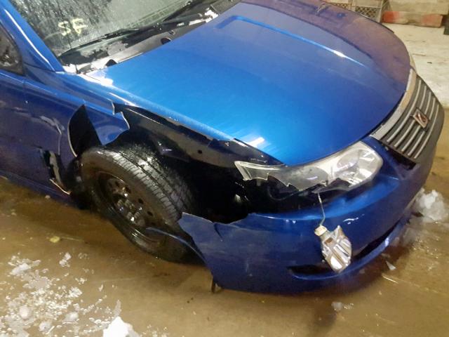 1G8AZ52F95Z127965 - 2005 SATURN ION LEVEL BLUE photo 9