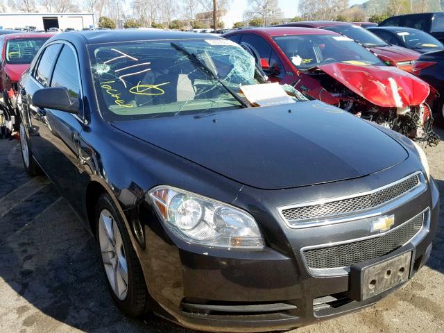 1G1ZA5EB0AF299749 - 2010 CHEVROLET MALIBU LS BLACK photo 1
