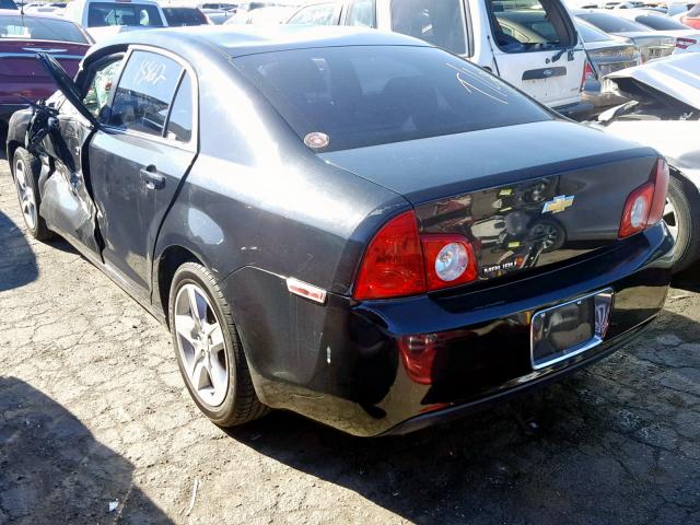 1G1ZA5EB0AF299749 - 2010 CHEVROLET MALIBU LS BLACK photo 3