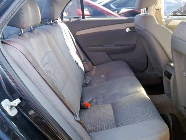 1G1ZA5EB0AF299749 - 2010 CHEVROLET MALIBU LS BLACK photo 6