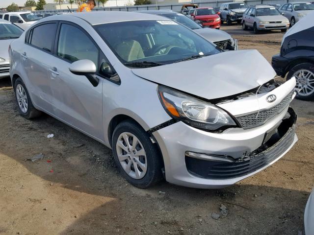 KNADM4A32G6549872 - 2016 KIA RIO LX SILVER photo 1