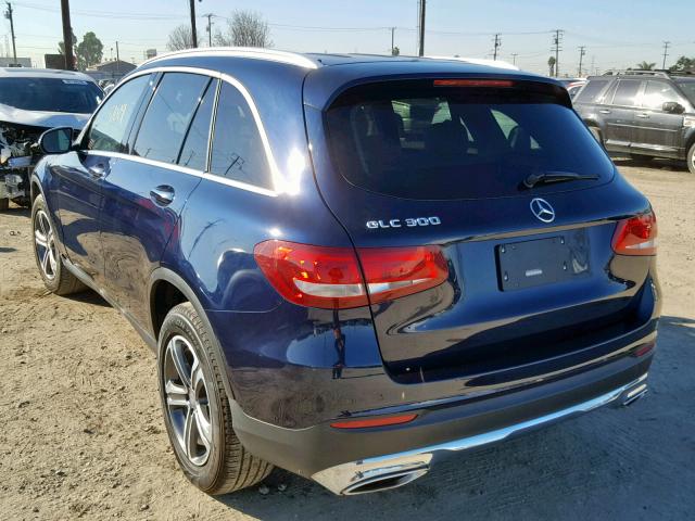 WDC0G4JB8GF008772 - 2016 MERCEDES-BENZ GLC 300 BLUE photo 3