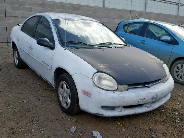 1B3ES46C81D127258 - 2001 DODGE NEON SE WHITE photo 1