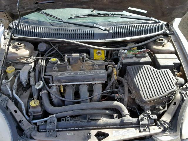 1B3ES46C81D127258 - 2001 DODGE NEON SE WHITE photo 7