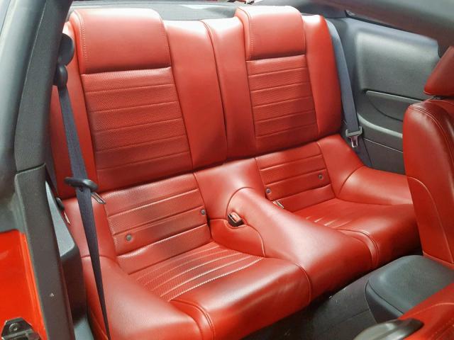 1ZVHT82H665225690 - 2006 FORD MUSTANG GT RED photo 6