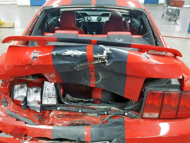 1ZVHT82H665225690 - 2006 FORD MUSTANG GT RED photo 9