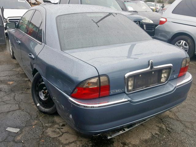 1LNHM86S14Y646293 - 2004 LINCOLN LS BLUE photo 3