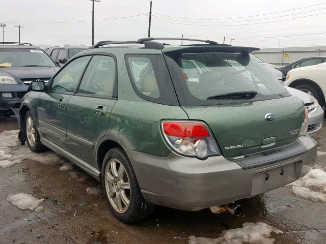 JF1GG68676G811760 - 2006 SUBARU IMPREZA OU GREEN photo 3