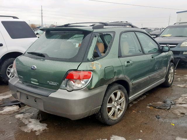 JF1GG68676G811760 - 2006 SUBARU IMPREZA OU GREEN photo 4