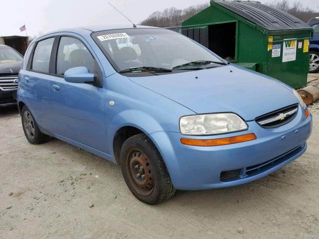 KL1TD62675B351982 - 2005 CHEVROLET AVEO BASE Mavi foto 1