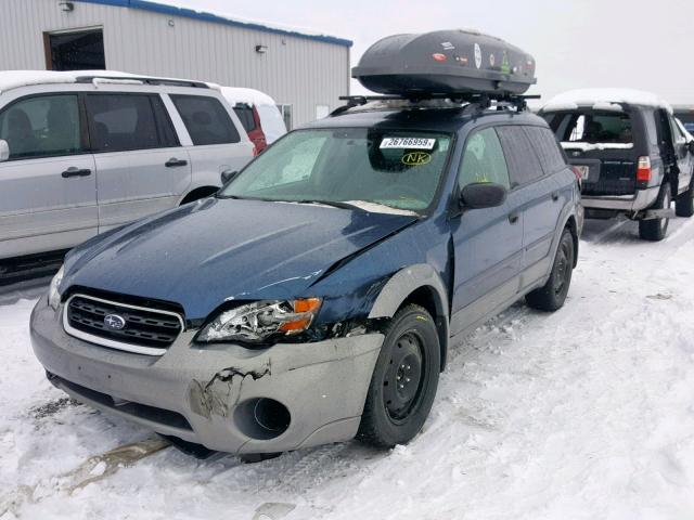 4S4BP61C567351594 - 2006 SUBARU LEGACY OUT BLUE photo 2