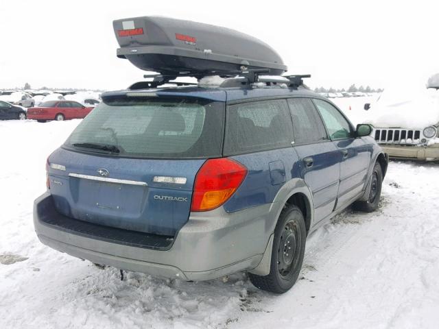 4S4BP61C567351594 - 2006 SUBARU LEGACY OUT BLUE photo 4