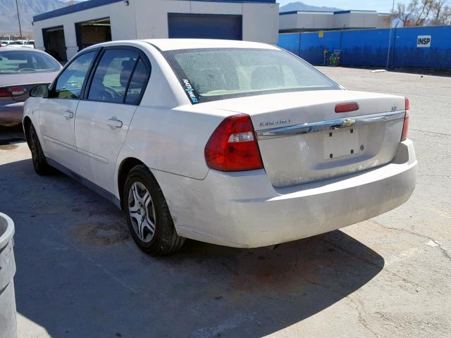 1G1ZS58F47F292260 - 2007 CHEVROLET MALIBU LS WHITE photo 3