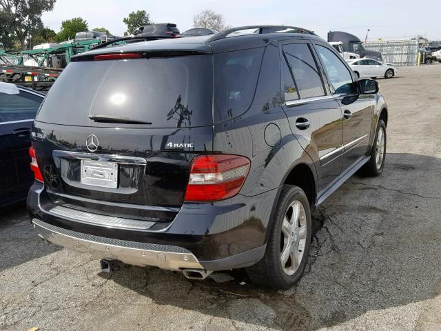 4JGBB86E58A438227 - 2008 MERCEDES-BENZ ML 350 BLACK photo 4